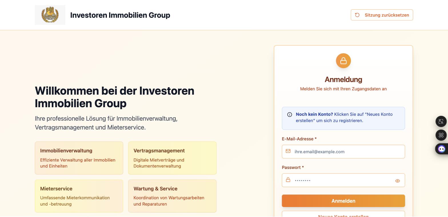 Verwaltungssoftware screenshot